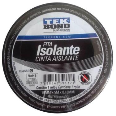 Imagem de Fita Isolante 21131001905 19mm X 5m 0,13mm para Isolação Elétrica Tekb