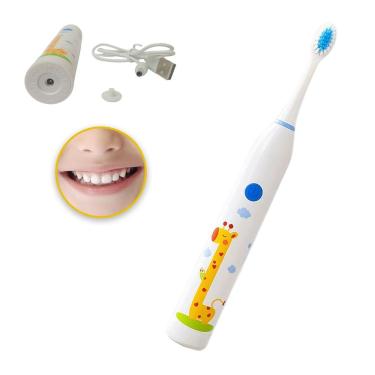 Imagem de Escova de Dente Eletrica Recarregavel 6 Velocidades Higiene Dental Profunda Limpeza Oral Lingua Gengiva Boca