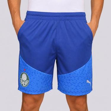 Imagem de Calção Puma Palmeiras Treino Azul, M