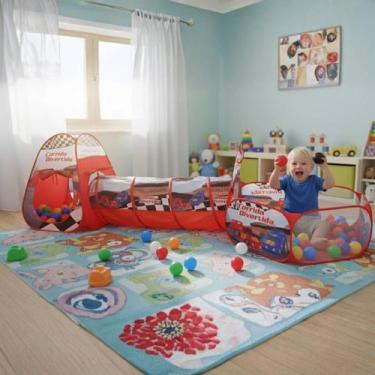 Imagem de Toca Tenda Barraca Infantil Túnel Piscina 3 em 1 com 50 Bolinha - Kids
