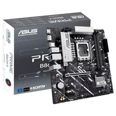 Imagem de Placa Mãe Asus Prime B860M-K com Suporte DDR5 e Pcie 5.0 Preto com Tecnologia Optimem II e Áudio 7.1 Canais 128GB