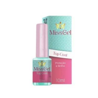 Imagem de Top Coat Miss Gel 10ml - Brilho Espelhado e Durabilidade