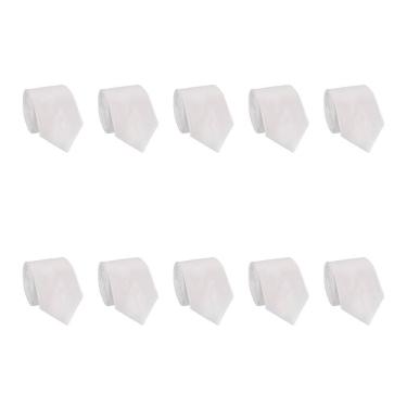 Imagem de Kit 10 Gravatas Masculina Social Slim Premium Tons Classicos Lisa Elegante Padrinhos Formatura Trabalho