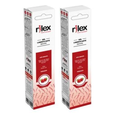 Imagem de Kit 2x Gel Lubrificante Rilex Morango 50g Textura Leve