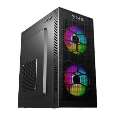 Imagem de Gabinete Gamer Clanm Kaesar, Mid Tower, Micro ATX, Tela Frontal Mesh, 