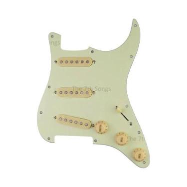 Imagem de Pickguard Alnico 5 SSS ST 1969 Para Guitarra Elétrica, Pré-cabeado Com