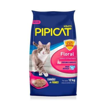 Imagem de Areia Pipicat Perfumada Floral Para Gatos 4 Kg