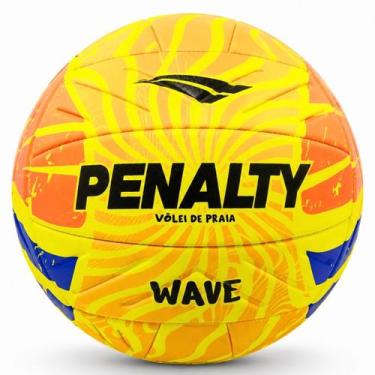 Imagem de Bola Vôlei de Praia Penalty Wave XXVI - Alta Durabilidade, Amarelo, La