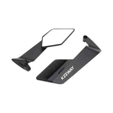 Imagem de Espelho Retrovisor Lateral Stealth Para Motocicletas Keeway Hurricane 