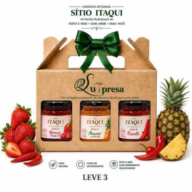 Imagem de Kit Geleia de Morango com Pimenta, Abacaxi com Pimenta e Pimenta 270g 