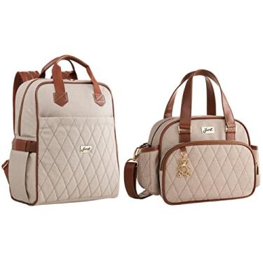 Imagem de Kit Bolsa Maternidade M Trocador Mochila Chicago Just Baby