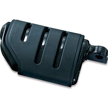 Imagem de Kuryakyn Pés de motocicleta 7562: Pinos Trident Premium Dually ISO com adaptadores de montagem macho, preto brilhante, 1 par