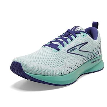 Imagem de Brooks Tênis de corrida feminino Levitate 5 Neutral - Branco/Azul marinho/Yucca - 42 médio, Branco/Azul marinho/Yucca, 41