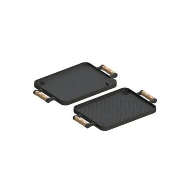 Imagem de Bifeteira Chapa Dupla Face Em Ferro Fundido 23x28 Cm