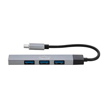 Imagem de Cabos & Plugs, Hub Usb-c 4 Portas | 1 Usb3.0, 3 Usb2.0 | Tablet E Notebooks (Cinza Escuro)