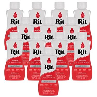 Imagem de Rit Corante Líquido Multiuso | Pacote com 12 | Funciona com Misturas de Algodão, Seda, Madeira e Outros Tecidos/Tecidos | Crie Cores e Desenhos Personalizados