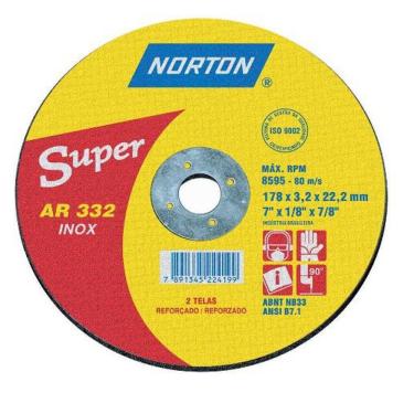 Imagem de Disco de Corte Inox 177,8 x 3,0 x 22,2mm - Norton