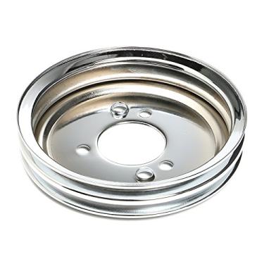 Imagem de Polia de cambota Trans-Dapt 9816 cromada com sulco duplo