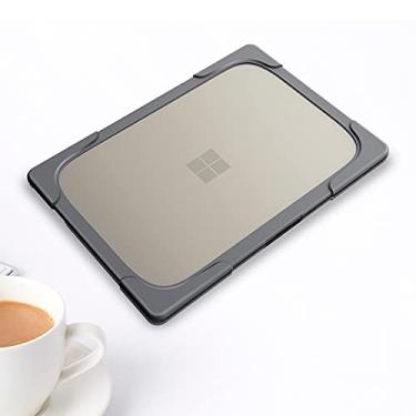 Imagem de For for Microsoft Surface Laptop 3/4 13.5 inch 1868/1951 Steel TPU + PC Two-color Anti-fall Laptop Protective Case(Grey)