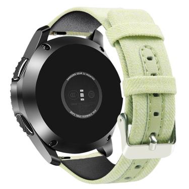 Imagem de Pulseira de Naylon Com Couro Para Gear S3 Classic e Frontier, Huawei Gt, Amazfit Gtr 47mm