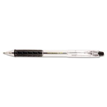 Imagem de Pentel BK93A R.S.V.P. Caneta esferográfica retrátil, 1 mm, cilindro transparente, tinta preta, dúzia