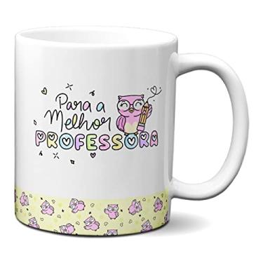 Imagem de Caneca Feliz Dia Professores Presente Para Melhor Professora (Branca)