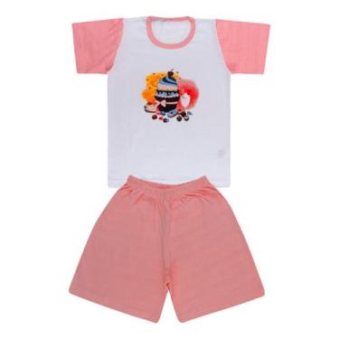 Imagem de Pijama Blusa De Cupcake E Short - Big Bless