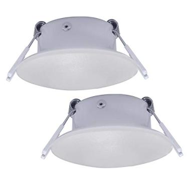 Imagem de Facon 3 polegadas LED RV Puck Light Full Aluminium Recessed LED Teto Light, 12V Luz interior para RV Motor-Homes Camper Caravan Trailer Boat (pacote com 2)
