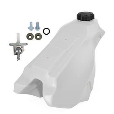 Imagem de Artudatech Tanque de combustível a gás de grande capacidade de 3,6 galões branco para Honda CR500R 1989-2001, para Honda CR250R 2 tempos 1988-1989, para Honda CR125R 1988-1990