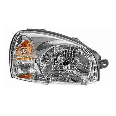 Imagem de JESYMBX Farol Dianteiro de Carro Hyundai Santa Fe 2003-2006 com Seta e Luz de Neblina Transparente Halogênio