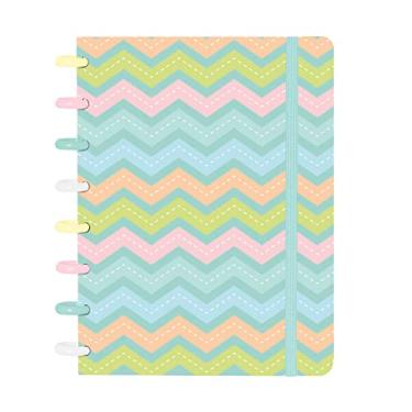 Imagem de Caderno Disco IsCool Inteligente A5 Candy Zig Zag Verde
