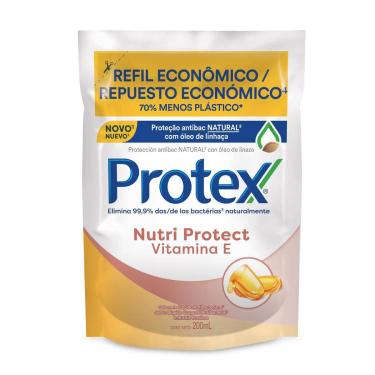 Imagem de Refil Sabonete Líquido Corporal Protex Nutri Protect Vitamina E com 200ml 200ml