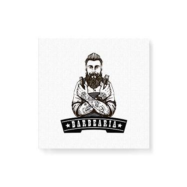 Imagem de Arte Maníacos Quadro Decorativo em Tela Canvas Barbeiro Braços - 30x30cm