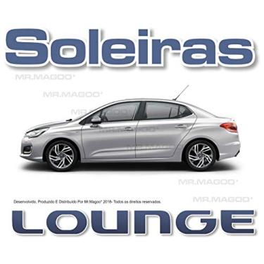Imagem de Soleiras Citroen C4 Lounge 4 Portas 2014 A 2019 Preto com Prata