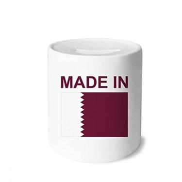 Imagem de DIYthinker Caixa de cerâmica feita no Qatar Country Love Money Box para presente de cofrinho