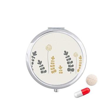 Imagem de Porta-comprimidos de arte abstrata dente-de-leão, caixa de armazenamento de remédios