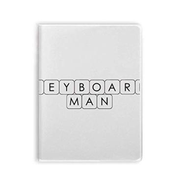 Imagem de Capa de teclado masculina Art Deco para presente, moderna, caderno, capa de chiclete, diário de capa macia