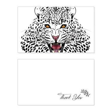 Imagem de Cartão de agradecimento de aniversário com cabeça de tigre e rei animal, agradecimento de casamento