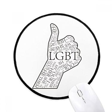 Imagem de Mouse pad LGBT com bandeira de arco-íris ótimo para escritório e computador