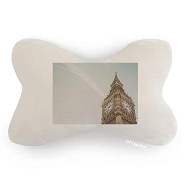 Imagem de DIYthinker Almofada para decoração de pescoço Big Ben Clouds Blue Sky para carro