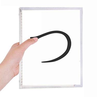 Imagem de Caderno de folhas soltas com personagens japoneses Hiragana