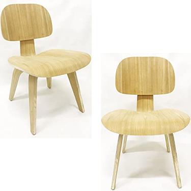 Imagem de Kit 2 Cadeiras Charles Eames LCW madeira clara - Poltronas do Sul
