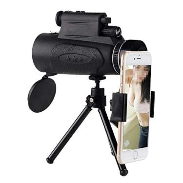 Imagem de Telescópio monocular, 50x60 HD Telescópio portátil de definição de alta potência BAK4 Prisma à prova d'água, com tripé e suporte, para observação de pássaros, acampamento e caminhadas