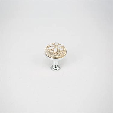 Imagem de Maçanetas e puxadores de porta em flor de um único furo para armário de cozinha Acessórios de móveis de armário, F