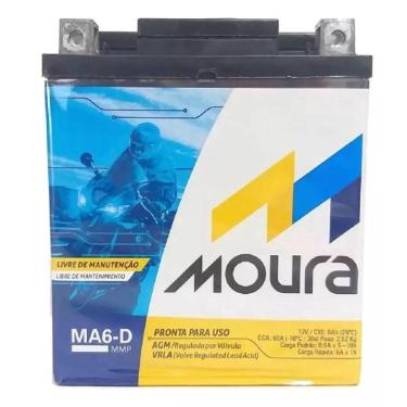 Imagem de Bateria Moto Moura 6 Ah Amperes Cb 300 Original