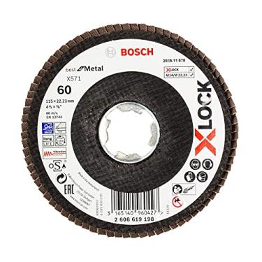 Imagem de Disco Flap X-LOCK Bosch X571 Best for Metal, 115mm, G60