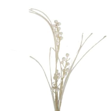 Imagem de Galho Decorativo Natal Com 75cm Branco 75cm
