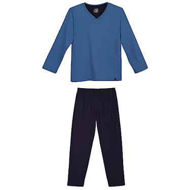 Imagem de Conjunto de pijama Longo ,Lupo,meninos,Azul,12