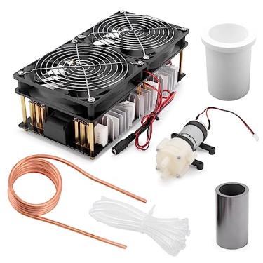 Imagem de CIADAZ Placa de Circuito Impresso de Aquecimento por Indução de Alta Frequência 2500W Max 50A ZVS + Bobina + Cadinho + Bomba