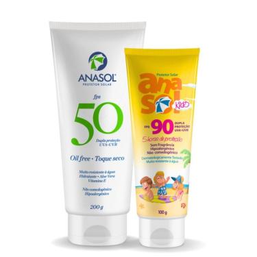 Imagem de Kit Protetor Solar Anasol Kids Fps 90 100G + Fps 50 200G